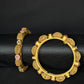 22K Gold Antique Bangles with Ruby and CZ Accents