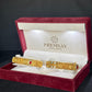 22K Gold Bangle Set with Gemstones - Gift Ready