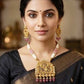 Royal 22K Gold Filigree Floral Necklace & Earrings Set
