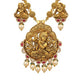Traditional 22K Gold Sunburst Medallion Choker Set