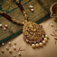 Traditional 22K Gold Sunburst Medallion Choker Set