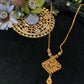 22K Gold Necklace and Earrings Set with Intricate Filigree
