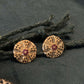 22K Gold Necklace and Earrings Set with Intricate Details