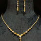 Intricate 22K Gold Lattice-Work Pendant & Earring Set