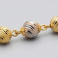 22K Gold Star-Burst Medallion Pendant & Earring Set