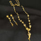 22K Gold Mangalsutra Necklace and Earrings Set