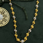 22K Gold Dholki Bead Necklace and Earrings Set