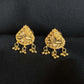 22K Gold Necklace and Earrings Set with Dangling Details