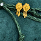 22K Gold Necklace and Earrings Set with Flowing Details