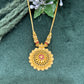 22K Gold Necklace and Earrings Set with Floral Design