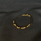 22K Gold and Black Bead Bracelet