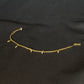 22K Gold Chain Bracelet with Dangling Charms