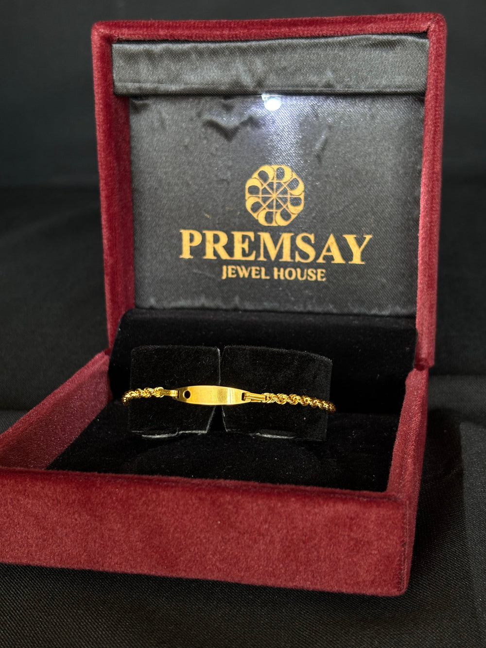 Premsay Jewel House 22K Gold Identity Bracelet - Elegant & Personalized
