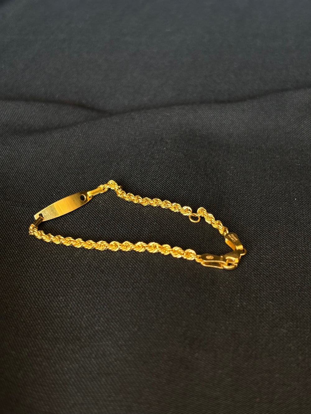 Premsay Jewel House 22KT Gold Identity Bracelet - Elegant & Personalized