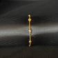 22K Gold Chain Bracelet with Textured Accents
