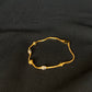 22K Gold Chain Bracelet with Textured Accents