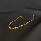 22K Gold Chain Bracelet with Textured Accents