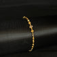 22K Gold Beaded Bracelet with Diamond-Cut Accents