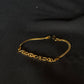 22K Gold Link Bracelet with Unique Cutouts