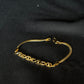 22K Gold Link Bracelet with Unique Cutouts