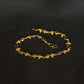 Dainty 22K Gold Floral Link Bracelet - Delicate & Elegant