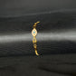 22K Gold Evil Eye Bracelet with CZ Accents