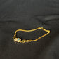 22K Gold Hamsa Hand Bracelet with CZ Accents