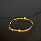 22K Gold Bracelet with Unique Textured Accents