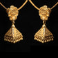 22K Gold Royal Dome Style Latkan Earrings | Traditional Indian Jhumki Drops