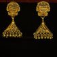 22K Gold Royal Dome Style Latkan Earrings | Traditional Indian Jhumki Drops