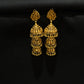 22K Gold Layered Jhumka Earrings - Traditional Temple Jewelry