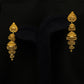 22K Gold Scalloped Shield Latkan Earrings | Ornate Filigree Heritage Jewelry