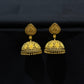 22K Gold Traditional Jhumka Earrings - Intricate Filigree Design