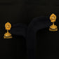 22K Gold Traditional Temple Latkan Earrings | Ornate Granulated Gold Dangles