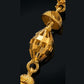 22K Gold Traditional Temple Latkan Earrings | Ornate Granulated Gold Dangles