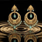 22K Yellow Gold Sunburst Latkan Earrings | Multi-Tiered Traditional Gold Dangles