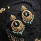 22K Yellow Gold Sunburst Latkan Earrings | Multi-Tiered Traditional Gold Dangles