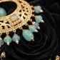 22K Yellow Gold Sunburst Latkan Earrings | Multi-Tiered Traditional Gold Dangles