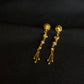 22K Gold Drop Earrings with Unique Dangling Details