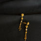 22K Gold Drop Earrings with Unique Dangling Details