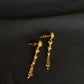 22K Gold Drop Earrings with Unique Dangling Details