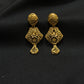 22K Gold Filigree Dangle Earrings - Elegant Traditional Design