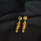 22K Gold Floral Jhumka Earrings with Intricate Filigree - Traditional Indian Design
