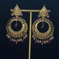 22K Yellow Gold Traditional Filigree Latkan Earrings | Ornate Beaded Drop Jewelry