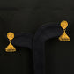 22K Yellow Gold Ornate Filigree Latkan Earrings | Traditional Indian Beaded Drops