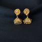 22K Yellow Gold Ornate Filigree Latkan Earrings | Traditional Indian Beaded Drops