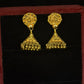 22K Yellow Gold Ornate Filigree Latkan Earrings | Traditional Indian Beaded Drops