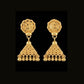 22K Yellow Gold Ornate Filigree Latkan Earrings | Traditional Indian Beaded Drops