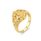 Lady's 22K Gold Floral Engraved Ring | Traditional Handcrafted Band