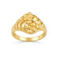 Lady's 22K Gold Floral Engraved Ring | Traditional Handcrafted Band